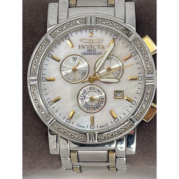 Invicta 4742 Watch Quartz Dial Chronograph Watch Diamond - Picture 2 of 8
